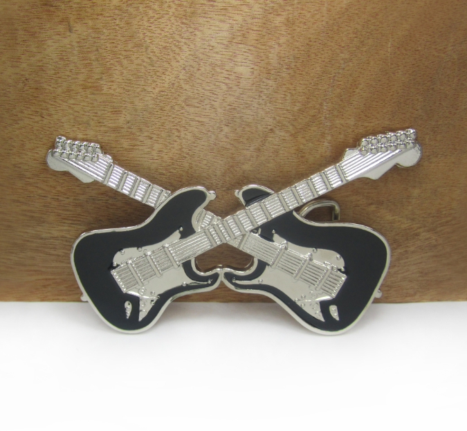 Guitar belt buckle Music belt buckle Western denim casual belt buckle