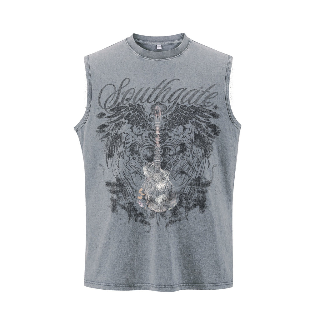Guitar wing printed vest